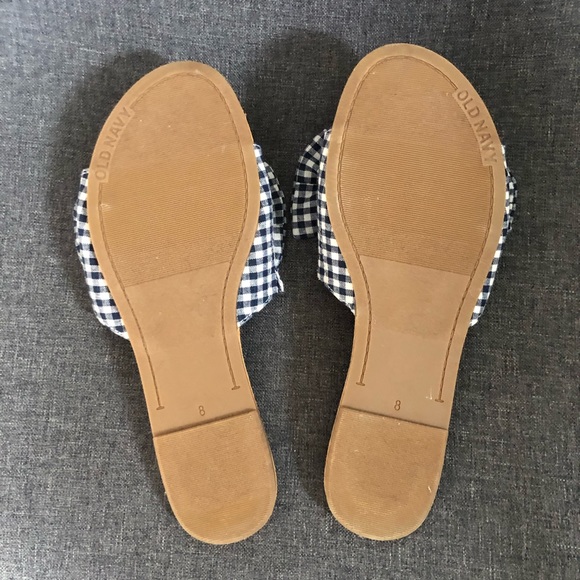 Gingham Bow Sandals - Picture 4 of 5